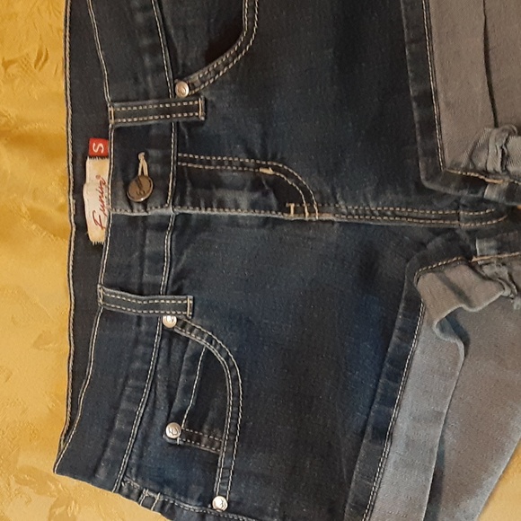 EUNINA JEANS USA BEAUTIFUL SHORT JEANS STRETCH Size S WOMENS Color Blue - Picture 2 of 10